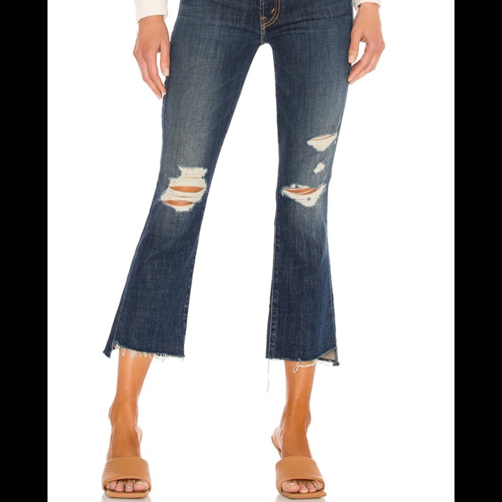 MOTHER Insider Crop Step Fray NWT